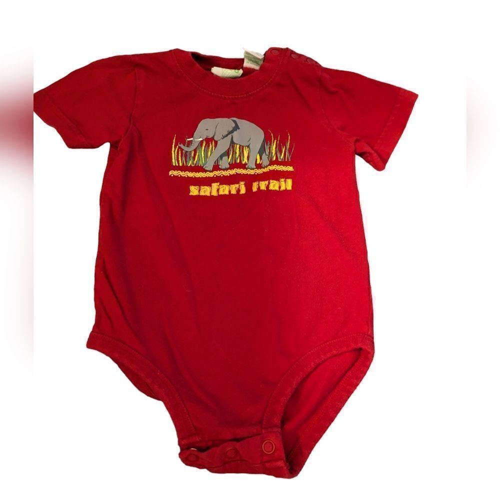 Vintage Circo Safari trail red infant‎ outfit elephant 🐘